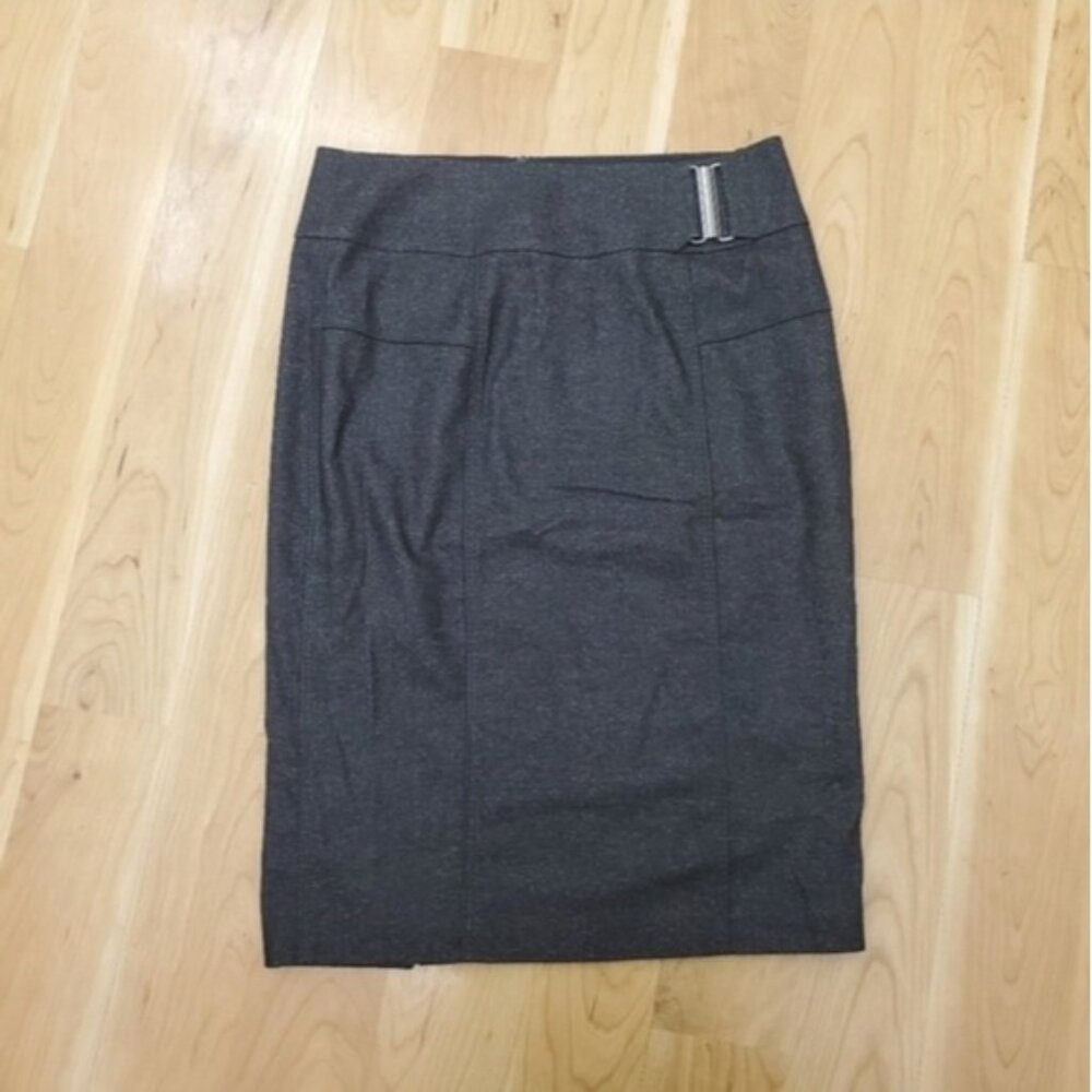 STRENESSE Gabriele Strehle Pencil Skirt Virgin Wool blend  Belted EUC